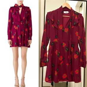 Tanya Taylor “Plum Aubree” boho floral dress